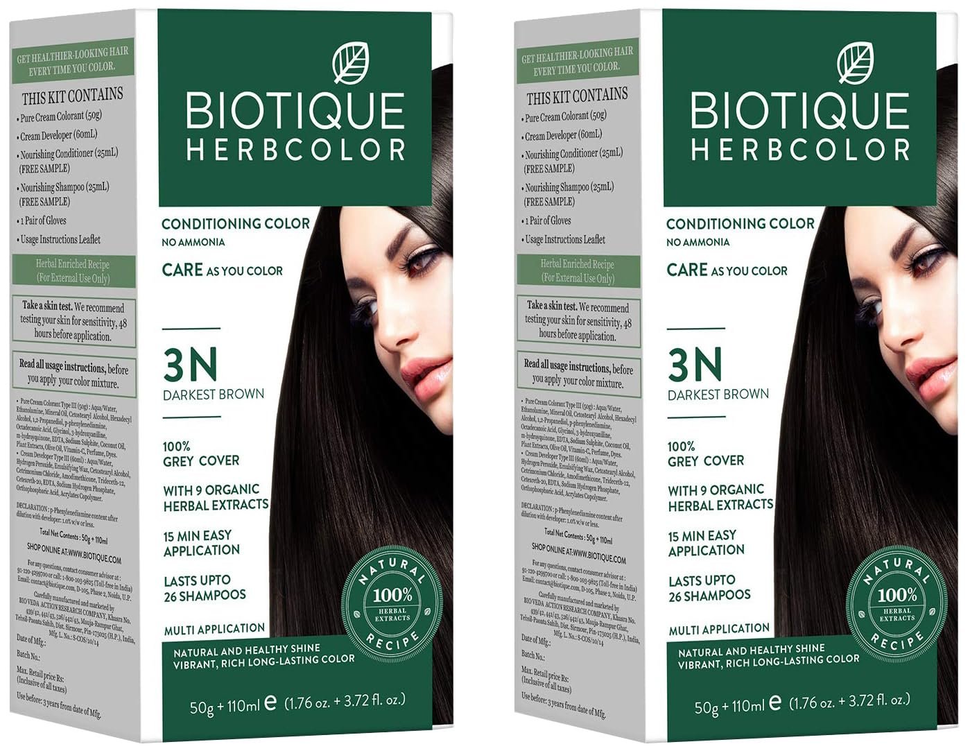 Biotique Herbcolor Conditioning Hair Colour l Ammonia Free Hair Color